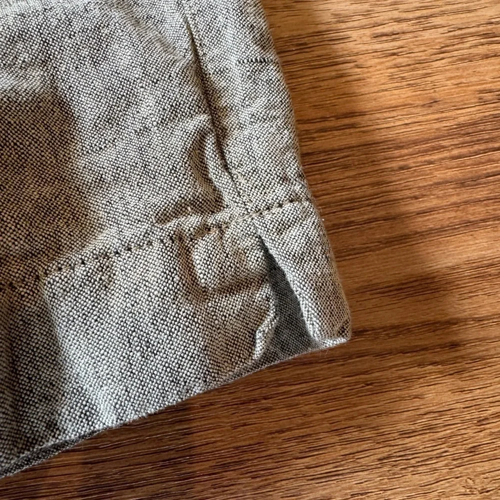 Vintage Chico's Y2K Pedal Pusher Capri Linen Cotton Blend / olive green/ size 1